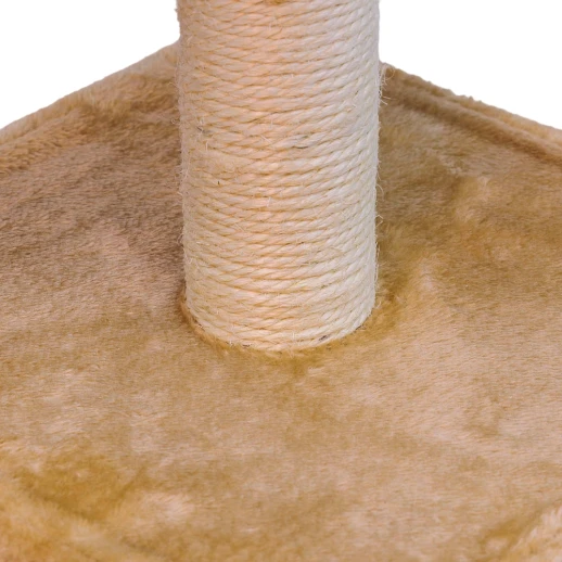 Когтеточка-комплекс 35х35х88 см с цилиндром бежевый