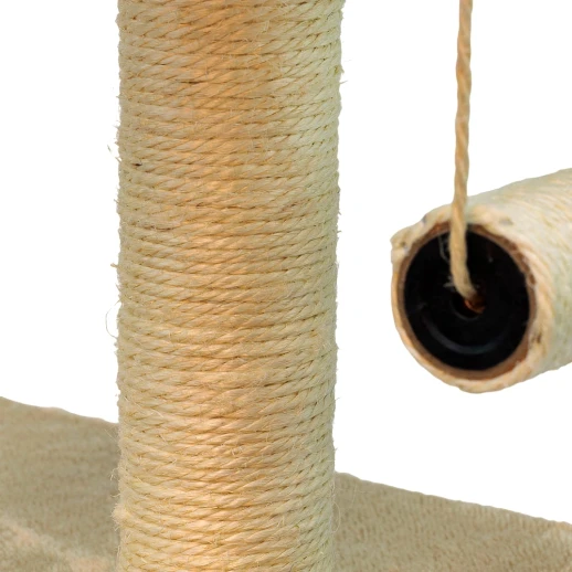 Когтеточка-комплекс 35х35х88 см с цилиндром бежевый