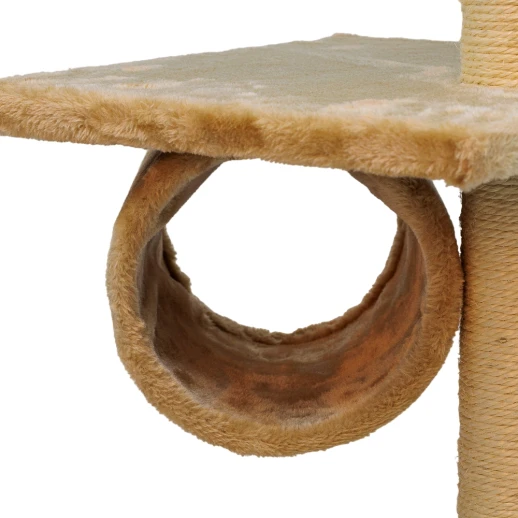 Когтеточка-комплекс 35х35х88 см с цилиндром бежевый