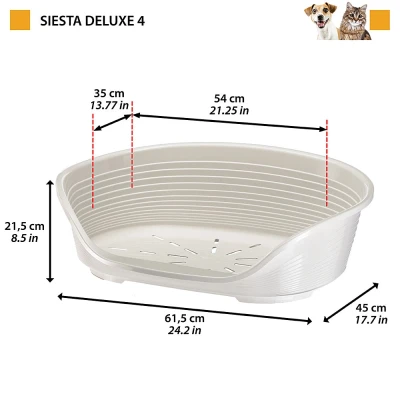 Лежак для собак Ferplast SIESTA DELUXE 4 пластиковый розовый