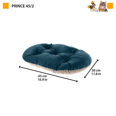 Подушка Ferplast PRINCE 45 сине-бежевая велюр