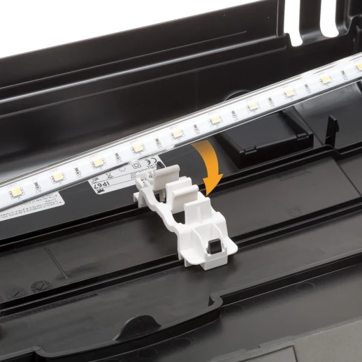 Стеклянный аквариум Ferplast CAPRI 80 LED со светодиодной лампой внутренним фильтром и нагревателем черный 100 л