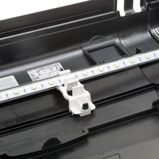 Стеклянный аквариум Ferplast CAPRI 80 LED со светодиодной лампой внутренним фильтром и нагревателем черный 100 л