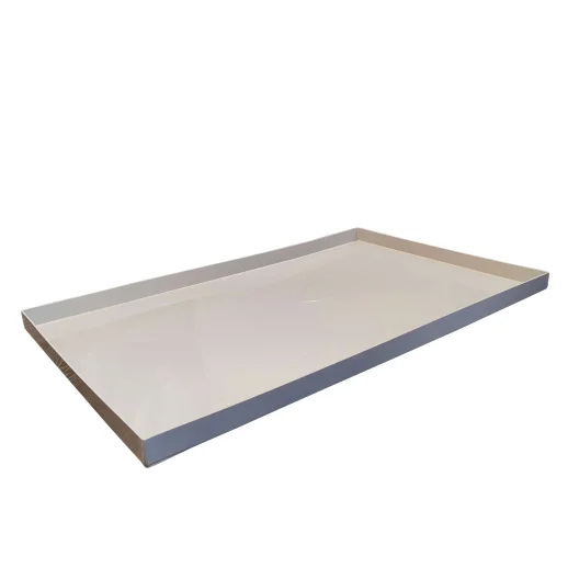 Поддон 92х11х3 см пластиковый из полипропилена, универсальный, серый