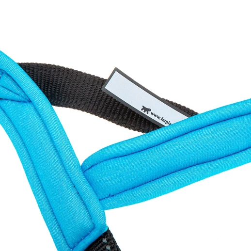 Шлейка Ferplast SPORT DOG M нейлоновая с мягкой подкладкой голубая
