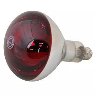 Лампа инфракрасная InterHeat 175 Вт, Е27 R125, закаленное стекло, красная