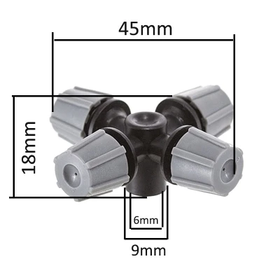 Форсунка-фоггер туманообразующая на 4 стороны