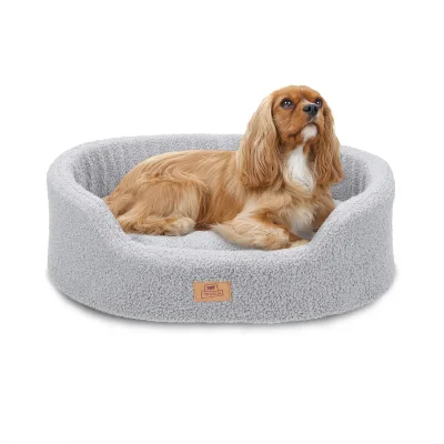 Лежак Ferplast DANDY 65 из мягкой ткани букле серый