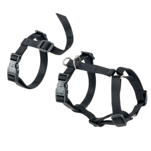 Шлейка Ferplast BRAVE MEDIUM черная нейлон