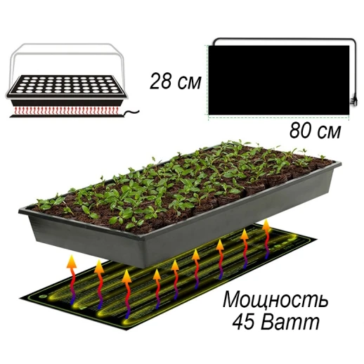 Коврик с подогревом 45 Ватт