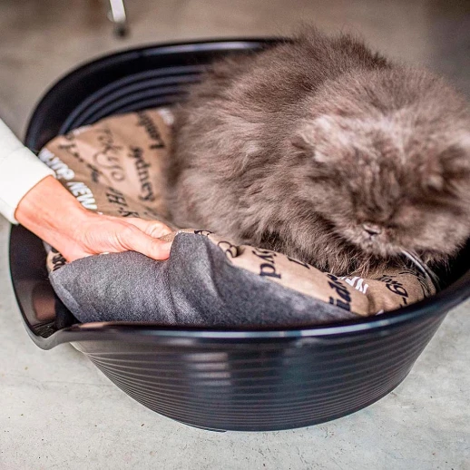 Лежак для собак Ferplast SIESTA DELUXE 4 пластиковый черный