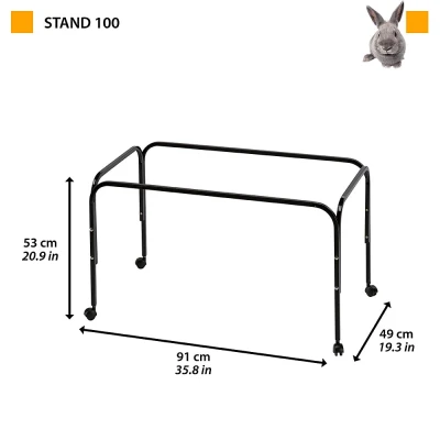 Подставка под клетку Ferplast RABBIT 100 черная 91*53*h49