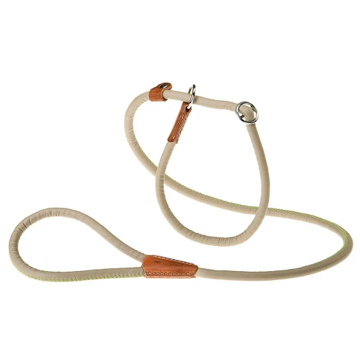 Поводок с удавкой Ferplast DERBY GС12/170 сизо-серый эко-кожа с нейлоновым шнуром