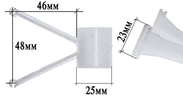 Крепление трубы 25 мм на сетку