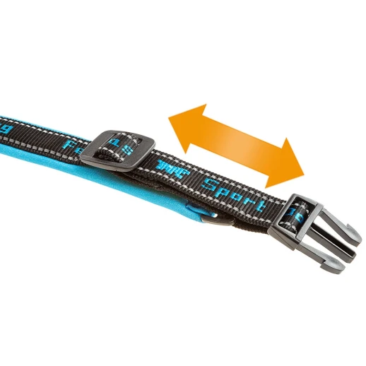 Ошейник Ferplast SPORT DOG C25/55 с мягкой подкладкой светоотражающий синий