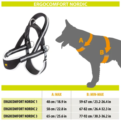 Шлейка Ferplast ERGOCOMFORT NORDIC 1 ездовая с микрорегулировкой