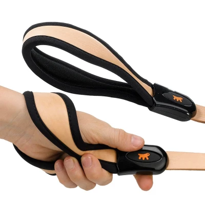 Поводок Ferplast GIOTTO GM 25/60 кожаный бежевый