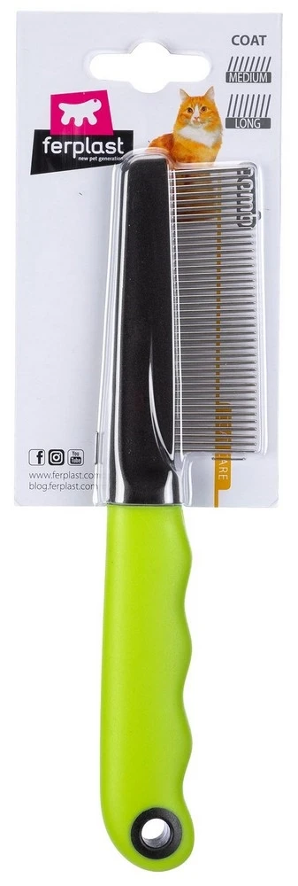 Ferplast GRO 5790 гребень с ручкой для кошек