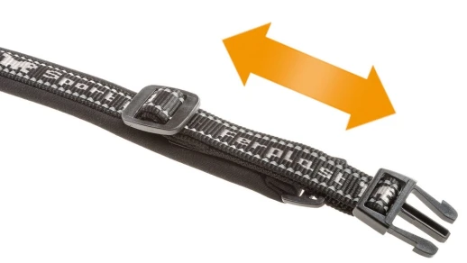 Ошейник Ferplast SPORT DOG C25/55 с мягкой подкладкой светоотражающий серый