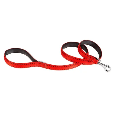 Поводок Ferplast CRICKET G15/120 двойной нейлон с мягкой прокладкой красный