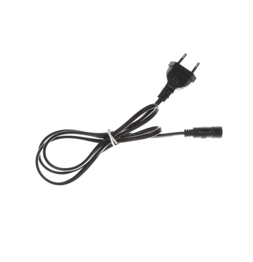 Черный сетевой провод 100 см для подключения драйвера