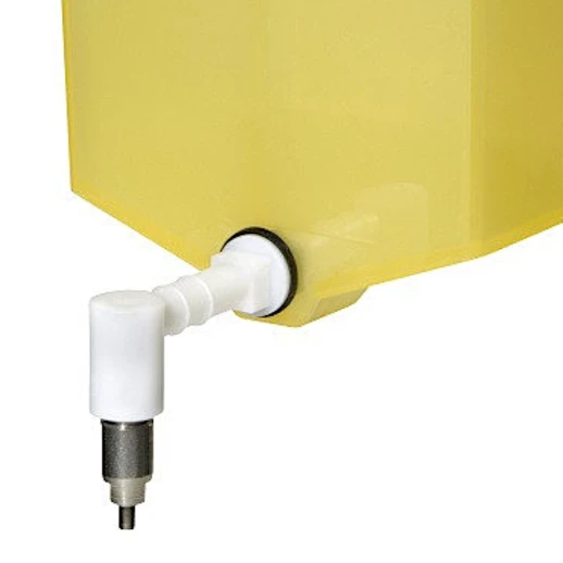 Ниппельная поилка Monoflo для кроликов и птиц с бачком 1 литр 90