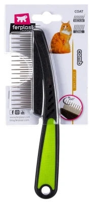 Ferplast GRO 5794 гребень с вращающимися зубцами разной длины для кошек