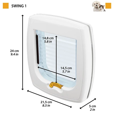 Дверка для животных Ferplast SWING 1 SUPER BASIC коричневая 21.5х24