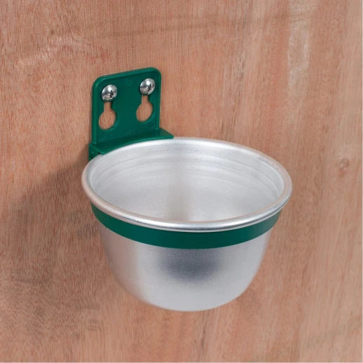 Поилка-кормушка навесная Olba 10 см алюминий