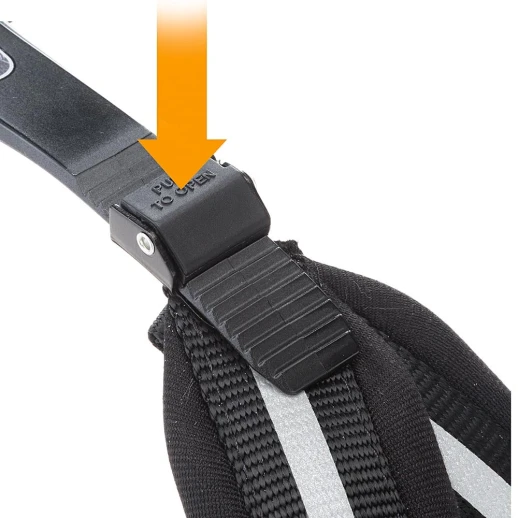 Шлейка Ferplast AGILA REFLEX 5 светоотражающая с микрорегулировкой чёрная