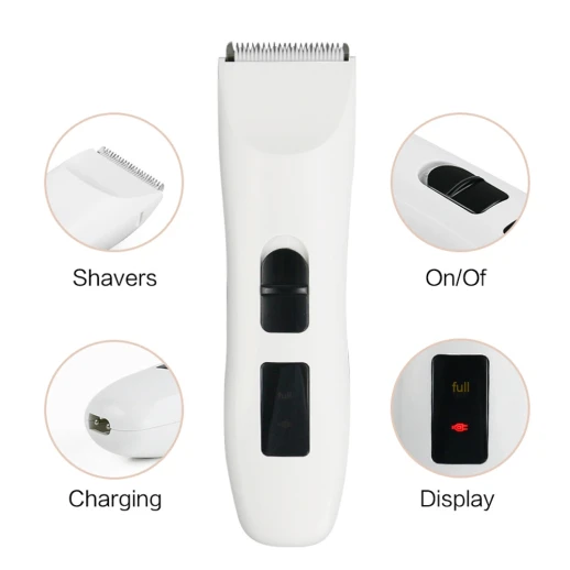 Машинка для стрижки собак и кошек Petwant белая USB