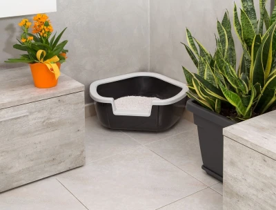 Угловой лоток Ferplast DAMA для кошек.