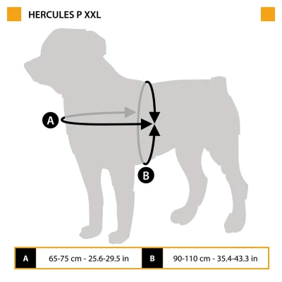 Шлейка Ferplast HERCULES XXL служебная нейлоновая чёрная