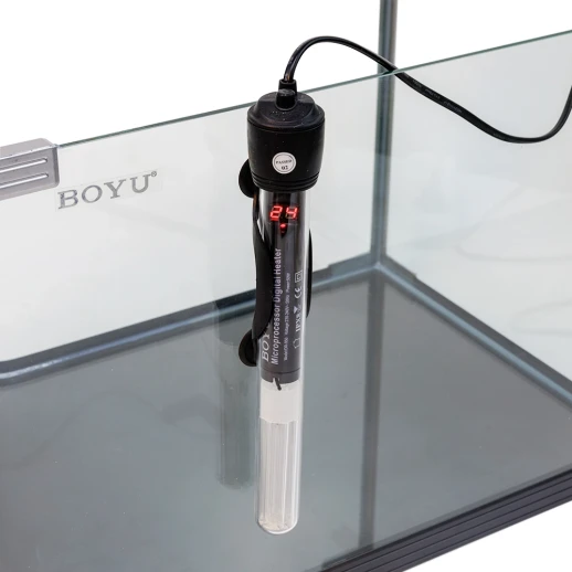 Нагреватель для аквариума Boyu DR-9150 с терморегулятором, LED индикатором и дисплеем, 150 Вт на 130-190 л