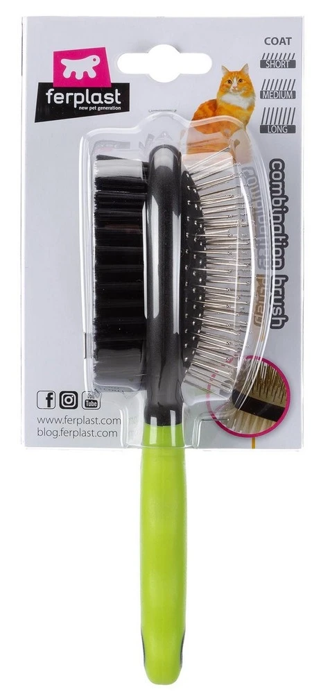 Ferplast GRO 5798 расческа-щетка для кошек двойная маленькая
