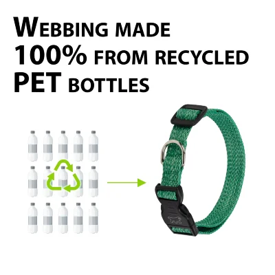 Ошейник Ferplast GREENER C25/70 эконейлон зелёный