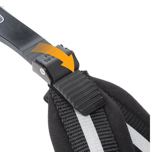 Шлейка Ferplast AGILA REFLEX 6 светоотражающая с микрорегулировкой чёрная