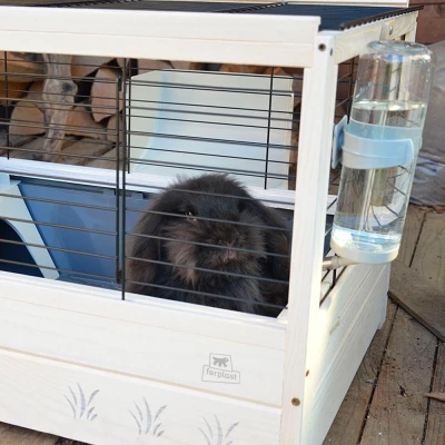 Клетка Ferplast ARENA 80 NERA для морских свинок и кроликов деревянная