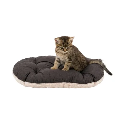 Подушка Ferplast RELAX 100/12F для собак и кошек Черный с белым мехом