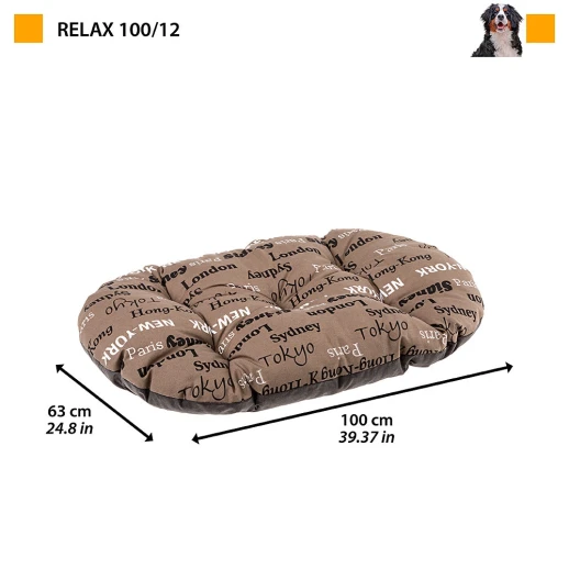 Подушка мягкая Ferplast RELAX 100/12 для собак и кошек Города