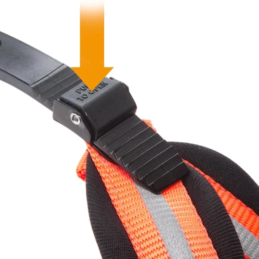 Шлейка Ferplast AGILA REFLEX 7 светоотражающая с микрорегулировкой оранжевая