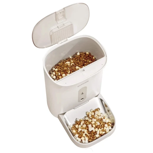 Автокормушка Petwant F11-C 4,5 л Wi-Fi для сухого корма с видеокамерой для кошек и собак, бежевая