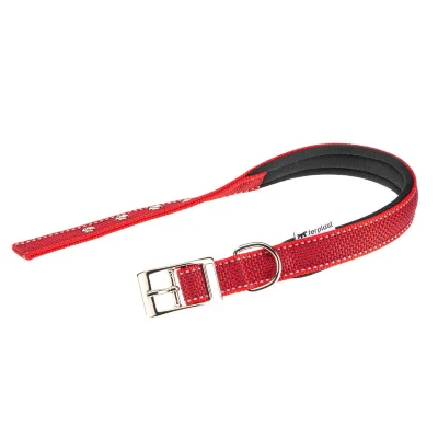 Ошейник Ferplast DAYTONA DELUXE C25/53 с мягкой подкладкой красно-чёрный