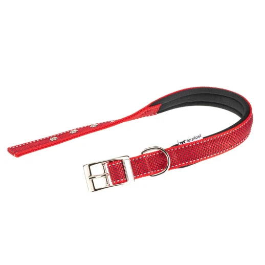 Ошейник Ferplast DAYTONA DELUXE C25/53 с мягкой подкладкой красно-чёрный