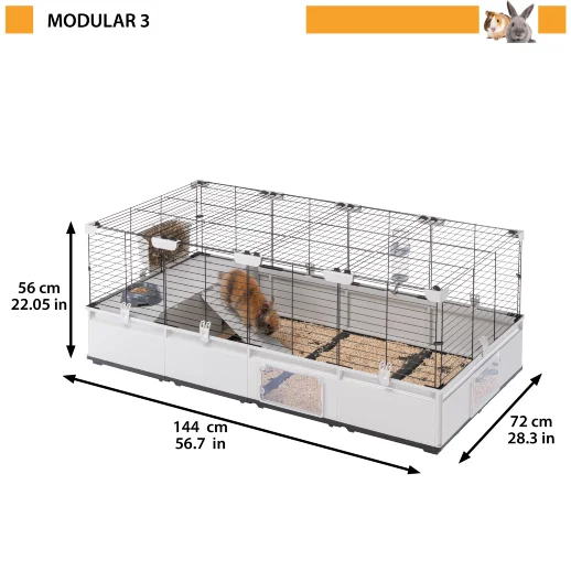 Клетка Ferplast MODULAR 3 для кроликов и морских свинок