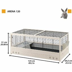 Деревянная клетка для кроликов Ferplast ARENA 120