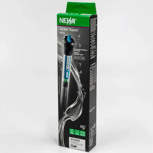 Нагреватель для воды аквариума Newa Therm Eco VTO200 220-240V 50Hz 200W с терморегулятором автоматический 100-300 л