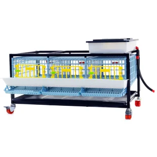Клетка для перепелов Cimuka Comfortplast 3 секции, 98x61x59 см, пластиковая