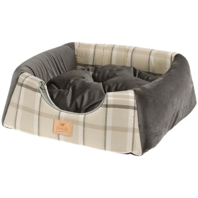 Домик-трансформер Ferplast EDINBURGH коричневый с двухсторонней подушкой