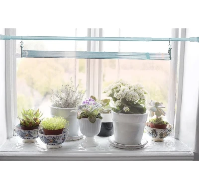 Штанга телескопическая распорная для крепления фитоламп на окно 110-200 см